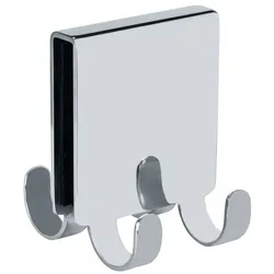 SCHÖNER WOHNEN-Kollektion Doppelduschhaken Brola 6,5 x 15 cm Metall Silber