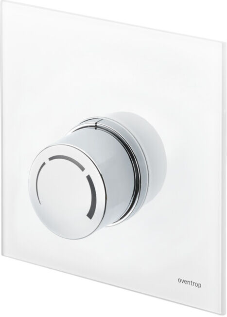 Oventrop Cache Unibox RTL verre véritable blanc, avec thermostat (1022787)