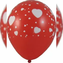 50x Luftballons 'Weiße Herzen' Ø 300 mm Größe 'L'