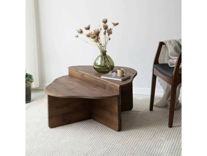Dmora Couchtisch Juno 90x90x40h cm Braun Modular