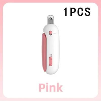 Inspired Finds Adjustable Pet Nail Clipper For Cats And Dogs pink 1pcs