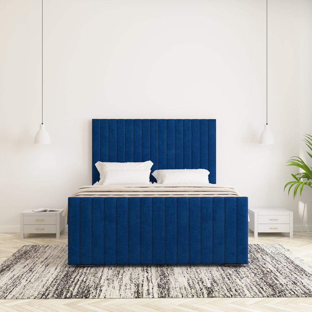 17 Stories Upholstered Bed Parliament Double (4'6)