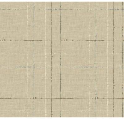 Seabrook Designs Gorton Plaid Embossed Vinyl Unpasted Wallpaper