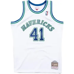 Mitchell & Ness, Herren, Sportshirt, NBA Dallas Mavericks Swingman 2.0 Dirk Nowitzki Trikot Herren (S), Weiss, S