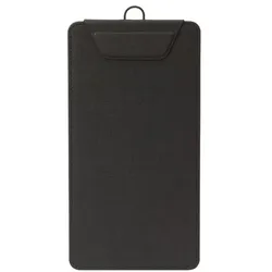 Sigel Speisekarten-Klemmbrett DIN lang mit Leinenstruktur schwarz, 13x24.5 cm