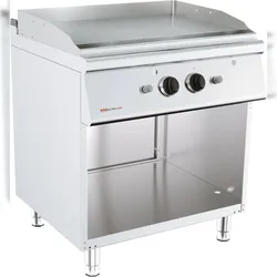 Gas Grillplatte Chrom + inklusiv Unterbau - 13 kW