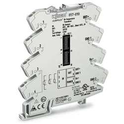 Wago 857-818 Temperaturmessumformer für Ni-Sensoren,Strom- und Spannungsausgangssignal,Konfiguration per Software,lichtgrau 857818