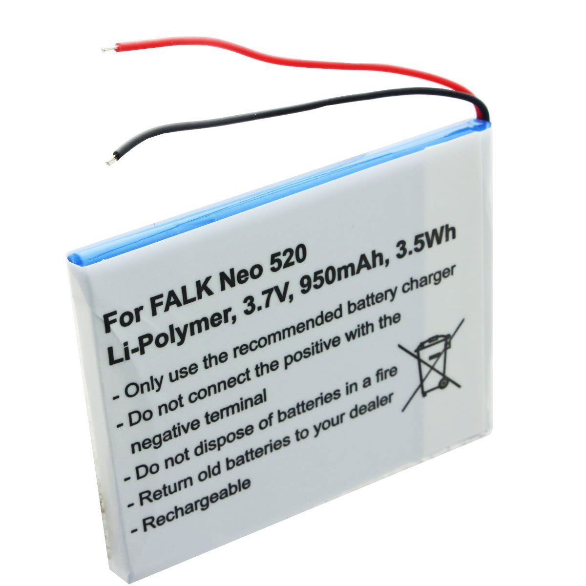 Accucell Falk Neo 520 Accu SR404255 - Li-ion 3.7V 950mAh