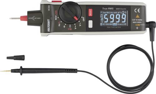 VOLTCRAFT VC311 Stiftmultimeter digital CAT III 600V Anzeige (Counts): 6000