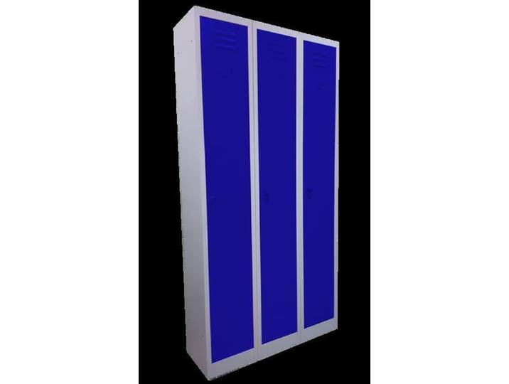 Armoire Dressing en métal 90x30x180h Série Alignable. Couleur BLEU