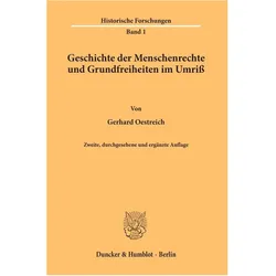 Geschichte der Menschenrechte und Grundfreiheiten im Umriss, Fachbücher von Gerhard Oestreich