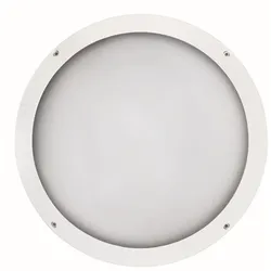 Frisch-Licht LED Außenwandleuchte Ø39,5cm, IP65, 24W, 3000K, 3000lm, rund, weiß FL-AL20302.3083