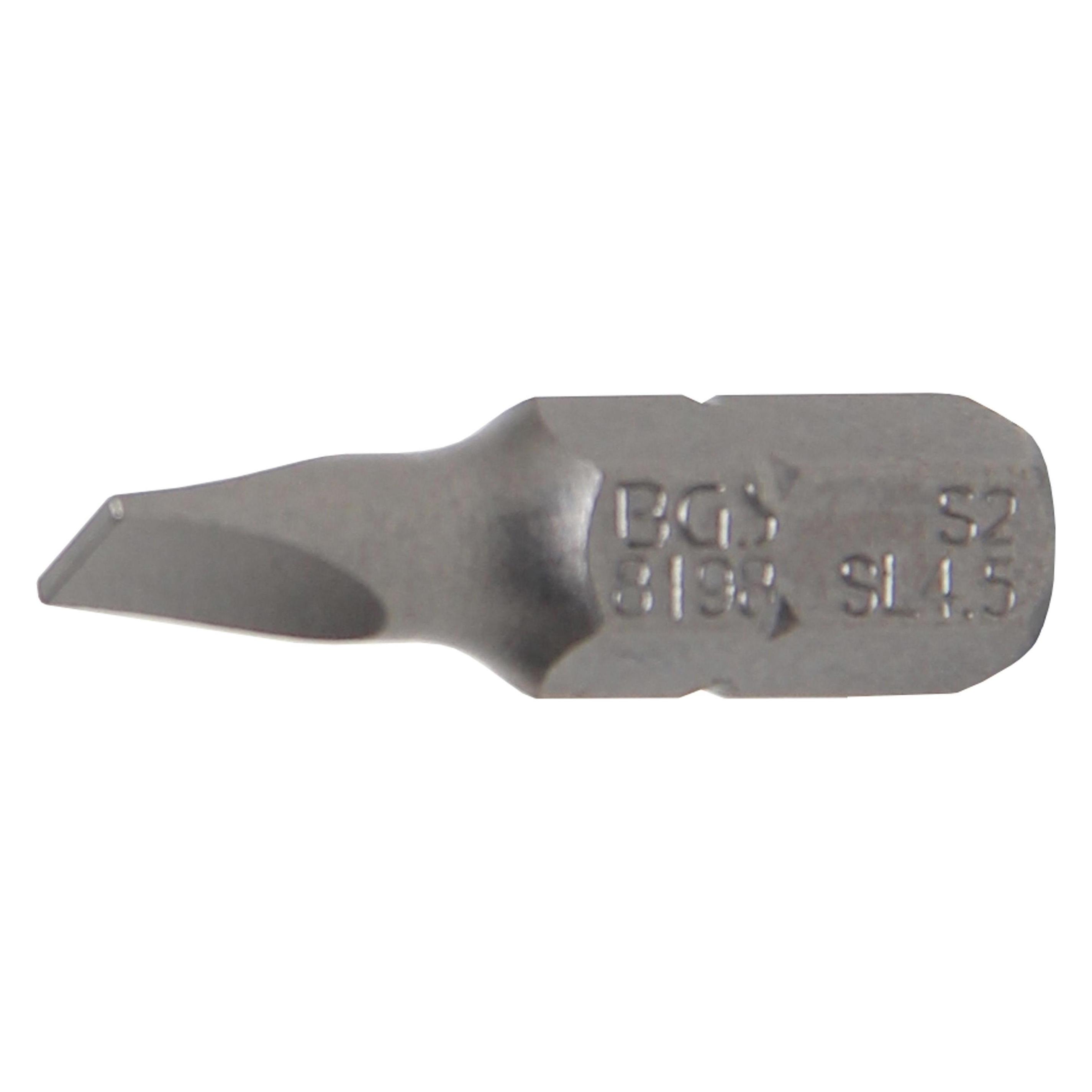 BGS Bit Antrieb Aussensechskant 6,3 mm (1/4") Schlitz 4,5 mm (8198)