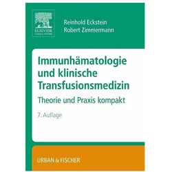 Immunhämatologie und klinische Transfusionsmedizin, Fachbücher von Reinhold Eckstein, Robert Zimmermann