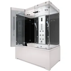 AcquaVapore Kombination Badewanne Dusche K80-SW-TH-A-EA Duschtempel 100x180 cm OHNE Zusatzoption