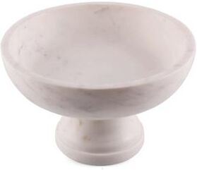 INOX ARTISANS Gala Natural Marble Pedestal Bowl