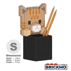 JEKCA Bricks Tabby Cat Pencil Cup 01S ST01CPC01