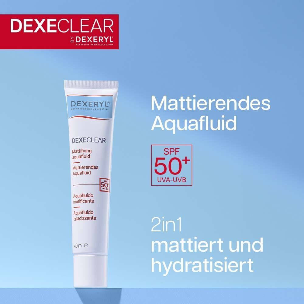 Dexeryl Dexeclear mattierendes Aquafluid SPF 50 2x 2x40 ml Emulsion