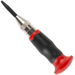 Stier, Meissel, Automatik-Körner mit Handschutz L. 130 mm