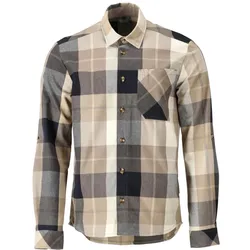 MASCOT Herren Langarmhemd CUSTOMIZED Dunkel Sandbeige-kariert 4XL - 22904-446-599-4XL - Dunkel Sandbeige-kariert