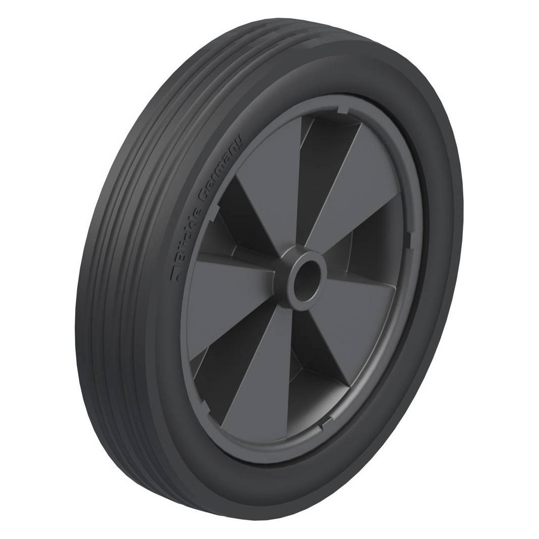 Blickle VPP 300/25G, Roller, 625 kg, Schwarz, Deutschland, 1 Stück(e), 300 mm (273805)