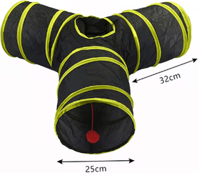 Inspire Picks Rainbow Hide Collapsible Cat Tunnel Toy For Indoor Cats d2