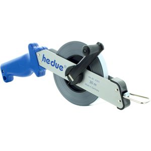 Hedue Maßband X303, RB 1, 30m Stahlband, mit Kurbel und Nagelöse