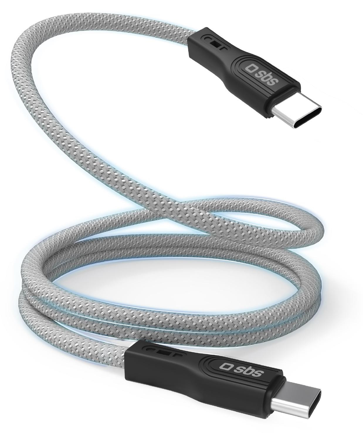 SBS Magnetische USB-C naar USB-C kabel, 1 meter