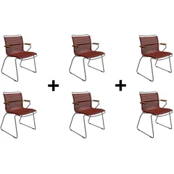 Sparset 6 tlg. Stuhl Click paprika