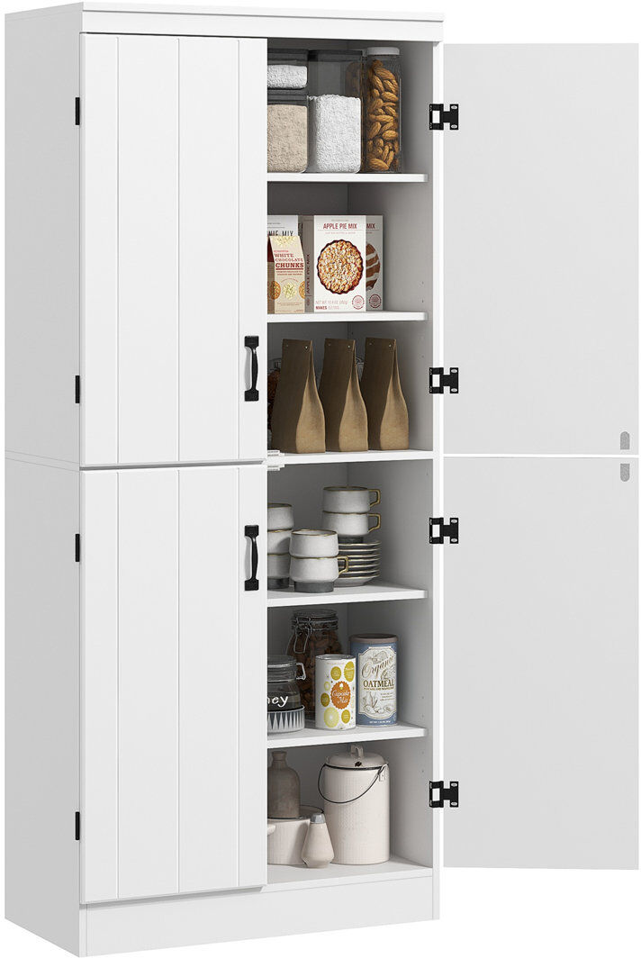 Ophelia & Co. Macdonald 176.7 cm H Standard Pantry / Tall Cabinet 176.7cm H X 76cm W X 40cm D