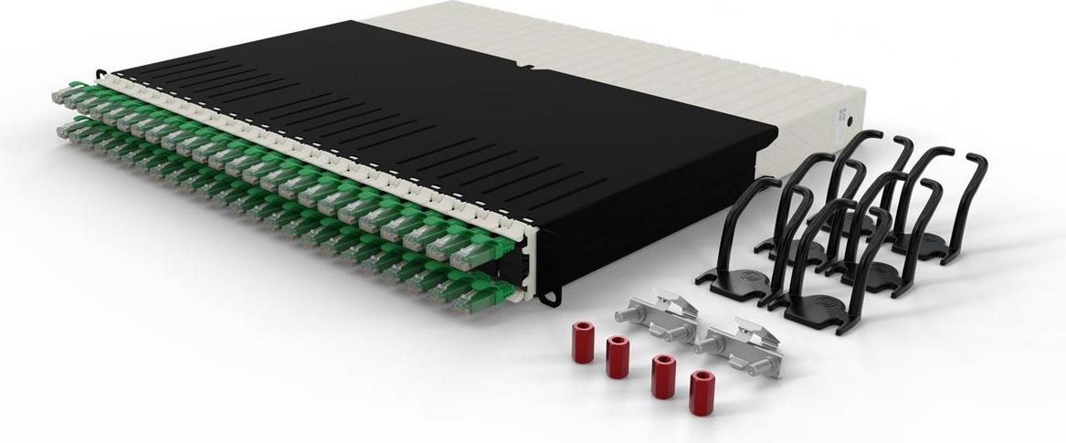 PATCHBOX .one / 8RU / UTP / Green, 0,8 m, Cat6a, U/UTP (UTP), RJ-45, RJ-45, Grün