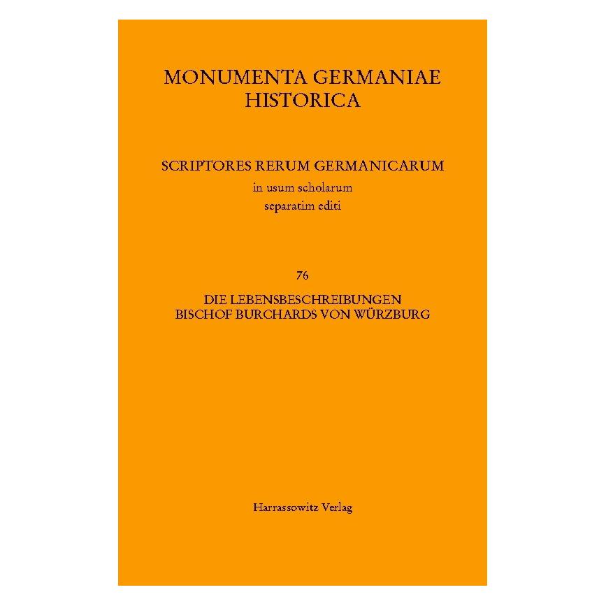 Harrassowitz Die Lebensbeschreibungen Bischof Burchards von Würzburg (Latein, Softcover, Desirée Barlava) (56972178)