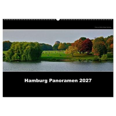 Hamburg Panoramen 2027 (Wandkalender 2027 DIN A2 quer), CALVENDO Monatskalender