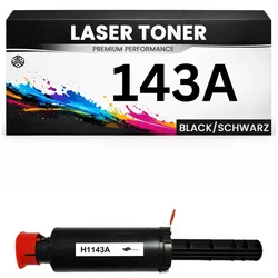 Toner 143A für HP kompatibel Schwarz W1143A wie Original Tonerkartusche für HP Neverstop Laser MFP 1201, 1202w, HP Neverstop Laser 1001nw
