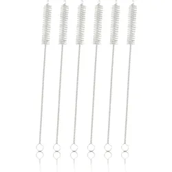 Bestlivings Trinkhalme Reinigungsbürsten, Edelstahl, 20cm - 6 Stück