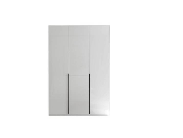 Drehtürenschrank CAMOLEO 225 x 151 x 58 cm Hochglanz Weiß/Weiß...