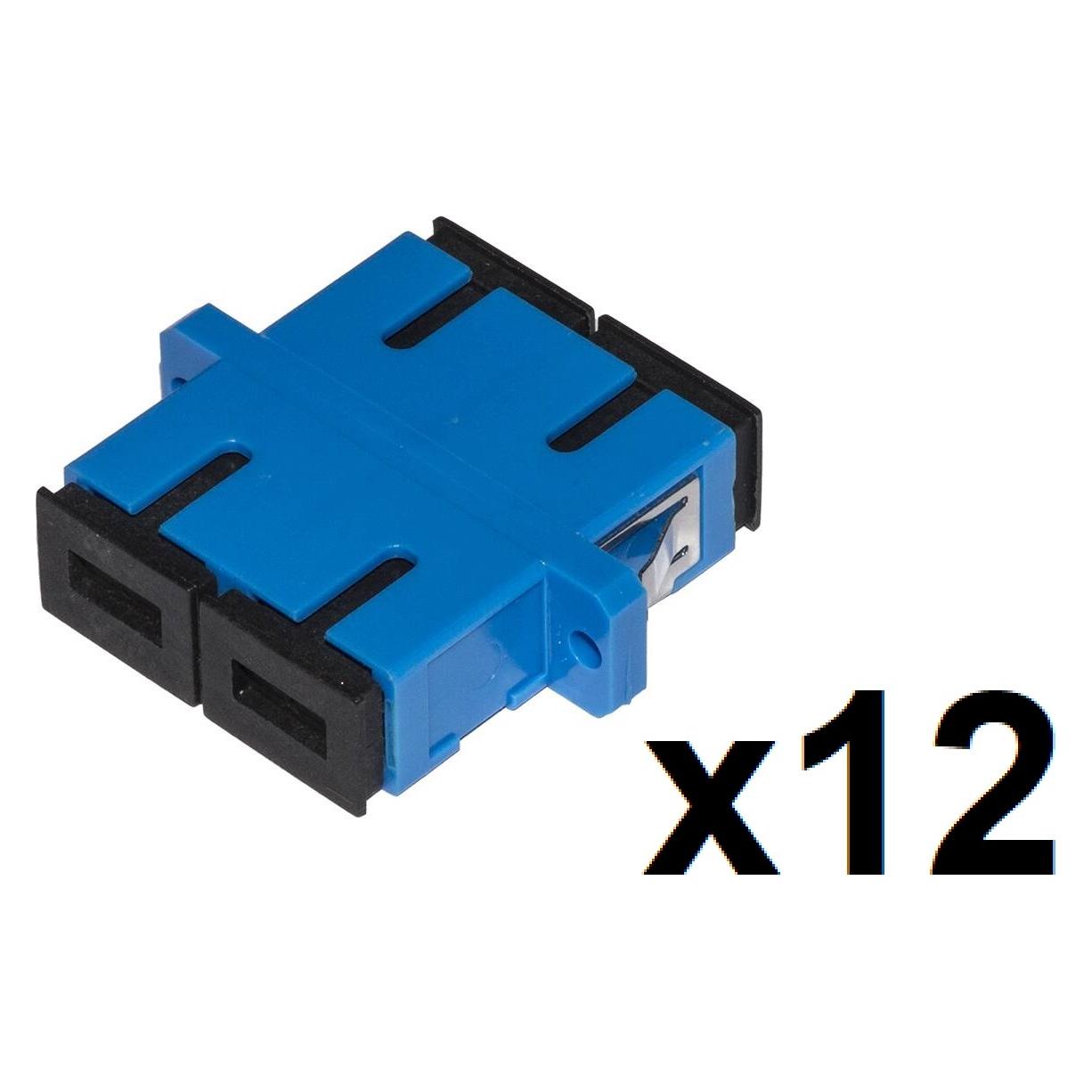 Link Packung mit 12 SC-SC-Glasfaseradaptern (Netzwerk Zubehör) (LKSCDS12)