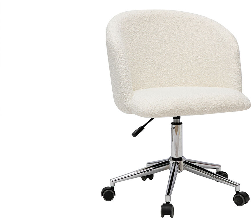 Miliboo Bürostuhl aus Stoff mit Wolleffekt VANITY