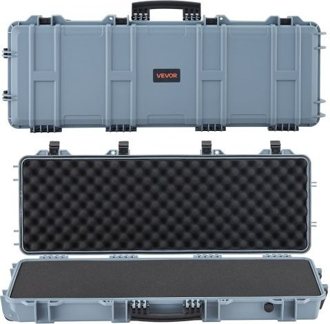 VEVOR Hard Shell Gun Case voor lange geweren, grijs, B/D/H: 108,9 x 39,2 x 15,5 cm