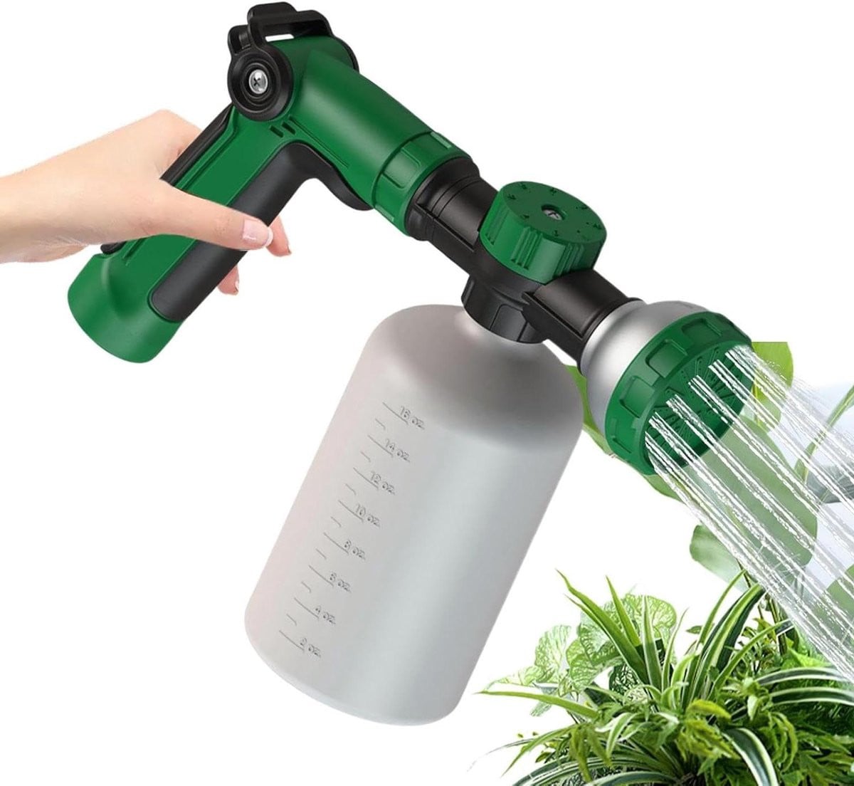 Grijs Tuinspuitpistool met Terugslagbeveiliging en 500 ml Inhoud