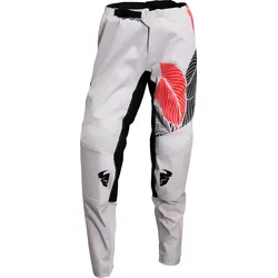 Thor Sector Urth, Textilhose Damen - Hellgrau/Schwarz/Neon-Rot - 9/10
