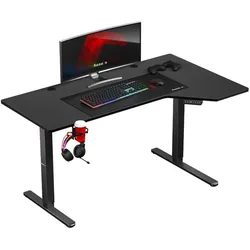 Huzaro Hero 9.1, Gaming Tisch, Schwarz