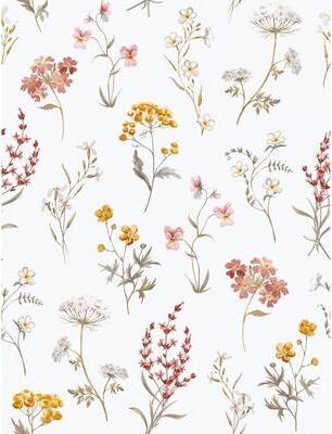 Galerie Wallcoverings Spring Blossom Botanical Floral Mix Non-woven Matte Wallpaper Roll