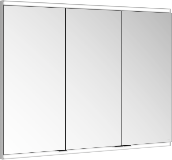 Keuco Royal Modular 2.0 Spiegelschrank 800310000000300 1050 x 700 x 120 mm, 1 Steckdose, 1 Doppel-USB-Ladestelle, Wandeinbau, 3-türig
