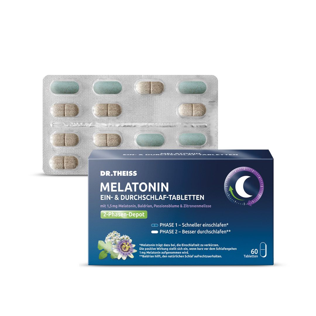 Dr.theiss Melatonin Ein- & Durchschlaf-Tabletten 60 St Tabletten