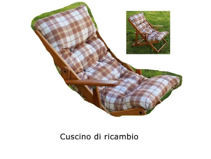 Coussins de remplacement - SDRAIO HARMONY - Brun - Résistants à l'usure - Fabriqués en Italie - 105x55 cm
