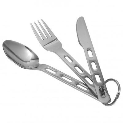 Brunner - Biwak - Besteck-Set Gr Set of 3 Pieces grau