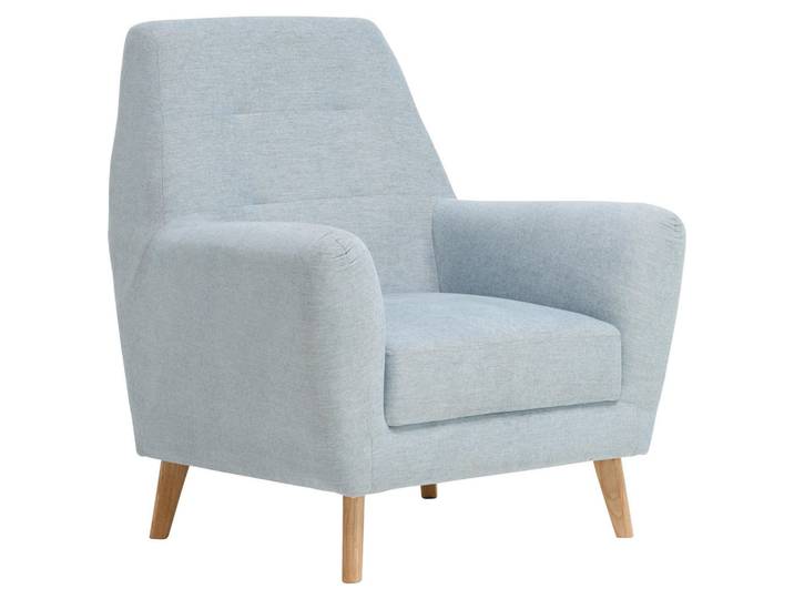 Carryhome Sessel, Blau, Holz, Eiche, massiv, 90x105x84 cm, Wohnzimmer, Sessel, Sonstige Sessel