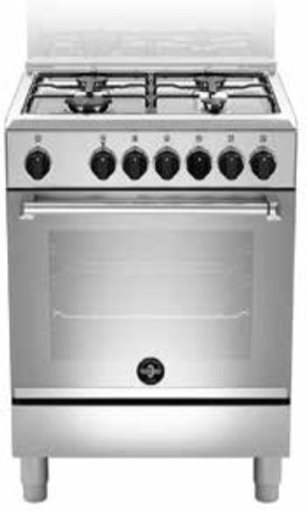 Ⓜ️🔵🔵🔵 LA GERMANIA AMN664EXV/24 - Cucina, 4 fuochi gas, Forno Elettrico Multifunzione, 6