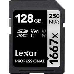 LEXAR SDXC-Card 128GB Professional UHS-II (1667x)